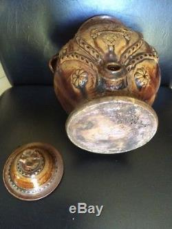 Glazed Earthenware Fountain Xviiith Century Ceramic Earthenware Prevelle Malicorne Sarthe