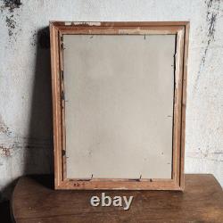 Gouache rural theme in an antique gold wooden frame