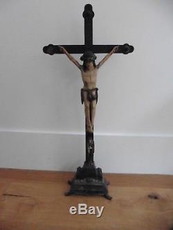 Grand Crucifix Christ Popular Art Valley Of Thônes Haute Savoie Beginning Xixth