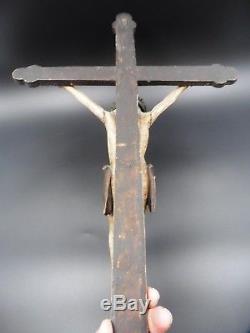 Grand Crucifix Christ Popular Art Valley Of Thônes Haute Savoie Beginning Xixth