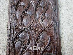 Grand Gothic Panel. High Era, Carved Wood Paneling, Decorative Element
