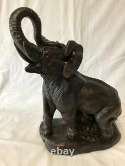 Grande Terre Cuite Thomas Cartier (1879-1943) Éléphant En Furie