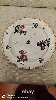 Great Antique Faience Platter from the 18th Century to Identify