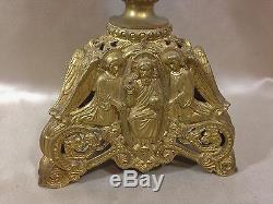 Great Chandelier Pique Candle Bronze Golden Candleholder
