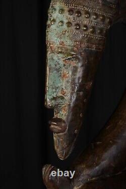 Great Crest Ciwara Bambara Mali 20th Century Ethnic Mask Tribal Art #E10