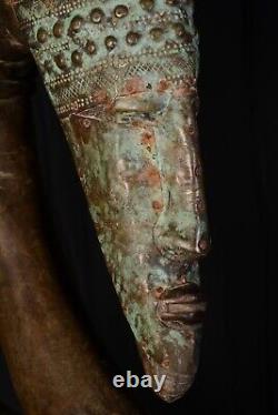 Great Crest Ciwara Bambara Mali 20th Century Ethnic Mask Tribal Art #E10