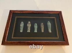 Group of 5 Ushabti (with certificate of authenticity)