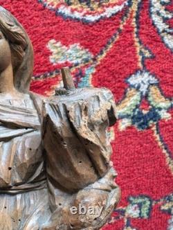 HIGH EPOCH Sculpted Wood 17th-18th Century Sacred Art Virgin with Child HIGH EPOCH Sculpted Wood 17th-18th Century Sacred Art Virgin with Child