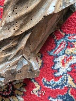 HIGH EPOCH Sculpted Wood 17th-18th Century Sacred Art Virgin with Child