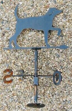 Handcrafted Tin Weathervane, Dog Silhouette