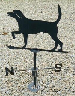 Handcrafted Tin Weathervane, Dog Silhouette