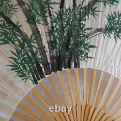 Handmade silk hand fan, ethnic art painting, decoration design PN France N2400