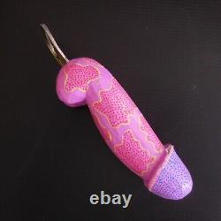 Handmade vintage art design XXth century BALI penis cock male sex bottle opener N4234