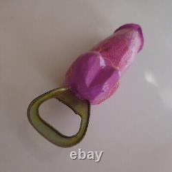 Handmade vintage art design XXth century BALI penis cock male sex bottle opener N4234