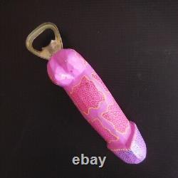 Handmade vintage art design XXth century BALI penis cock male sex bottle opener N4234