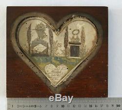Heart, Marriage, Ex Voto, Love, Collage, 18th, Empire, Object Curiosity