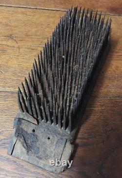 Hemp carding comb popular art 19th century