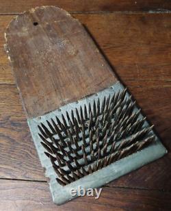 Hemp carding comb popular art late 19th century
