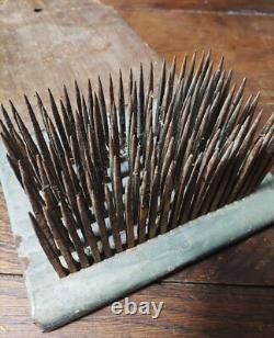 Hemp carding comb popular art late 19th century