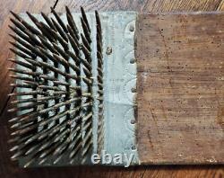 Hemp carding comb popular art late 19th century