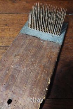 Hemp carding comb popular art late 19th century