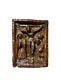 High Period Devotion Plate Kiss Of Peace Gilded Carved Wooden Crucifixion