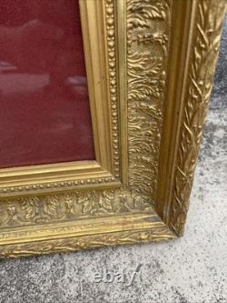 Immaculate Conception Virgin Mary Napoleon III Framed Embroidery 96X78 Beautiful Condition