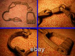 Important Wrought Iron Barriers with a Padlock