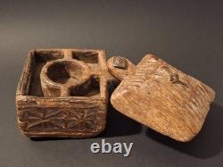 Indian Tikka Box / India 19th Century / Hindu Spice Box