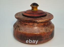 Indian box for spices or incense or tikka box / India (Décoretout31)