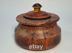 Indian box for spices or incense or tikka box / India (Décoretout31)