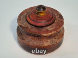 Indian box for spices or incense or tikka box / India (Décoretout31)