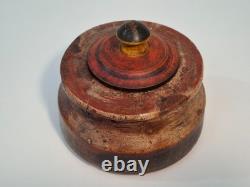 Indian box for spices or incense or tikka box / India (Décoretout31)