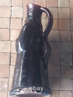 Jacquot pitcher / jug, glazed terracotta, Ancient 18th century