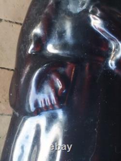 Jacquot pitcher / jug, in glazed terracotta, Antique 18th century