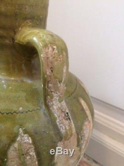 Jar Old Glazed Earthenware 18th Century, Water Jug, Jug