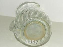 LARGE CIDER PITCHER GLASS Blown/Molded Twisted XVIII Normandy Cider Jug