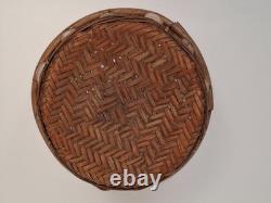 Laotian Bamboo and Rattan Stool / Laos, Early 1900s / Asian (Décoretout31)
