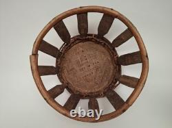Laotian Bamboo and Rattan Stool / Laos, Early 1900s / Asian (Décoretout31)