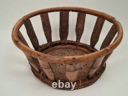 Laotian Bamboo and Rattan Stool / Laos, Early 1900s / Asian (Décoretout31)
