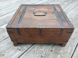 Large 18th-century folk art storage box