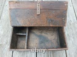Large 18th-century folk art storage box