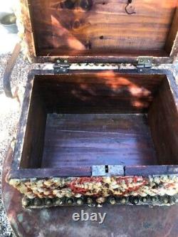 Large Box Antique Shell and Coral Decor Box