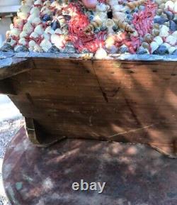 Large Box Antique Shell and Coral Decor Box