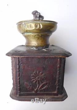 Large Carved Oak Coffee Grinder, State Of Discovery