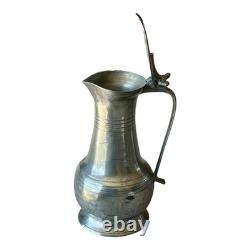 Large Falaise pewter pitcher, 18th century