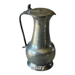 Large Falaise pewter pitcher, 18th century