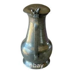 Large Falaise pewter pitcher, 18th century