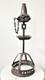Large Four-spout Forged Iron Tallow Lamp, High Period
