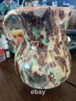 Large Jug / Pitcher, Glazed Terracotta Provençal Antique 18th Century